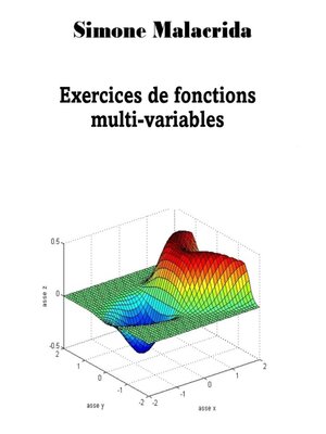 cover image of Exercices de fonctions multi-variables